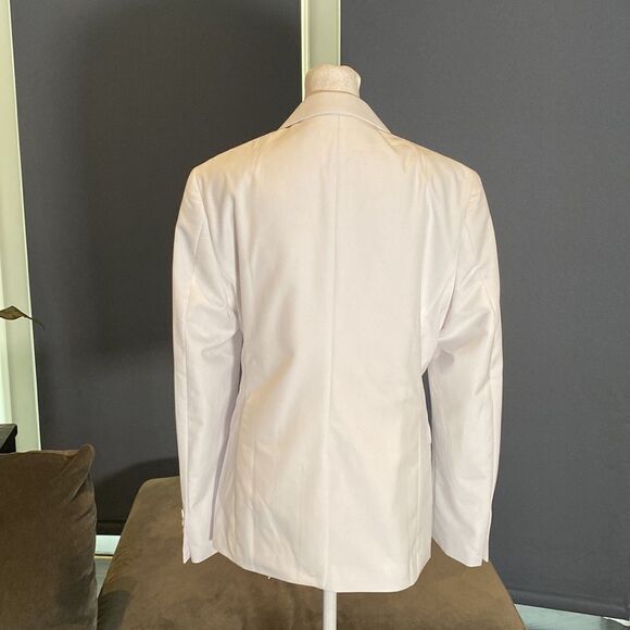 Men’s Mogu White 2 Piece Slim Fit Suit Notched Lapel Size 32 Jacket 31 Pants NWT - Picture 4 of 13
